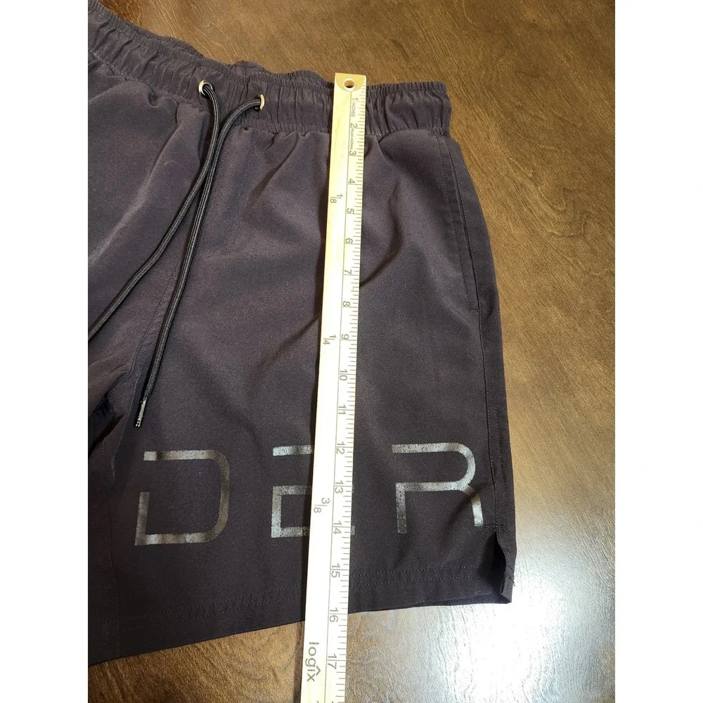 Spyder Mens‎ Small Black Swim Board Shorts Logo UV Protection Drawstring Trunks